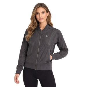 Under Armour Bomber Jacket Womens Medium Black